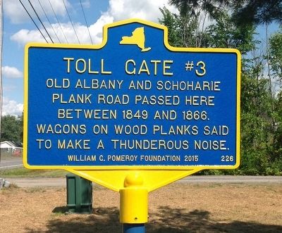Toll Gate #3 Marker image. Click for full size.