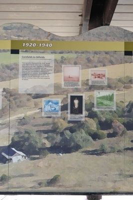 Farm History Marker - Panel 2 (1920-1940) image. Click for full size.