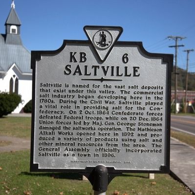 Saltville Marker image. Click for full size.