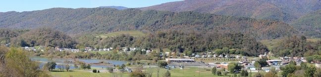View of Saltville from the Saltville Overlook on Route 107 image. Click for full size.