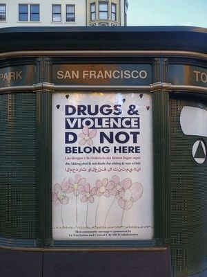 Drugs and Violence Do Not Belong Here. Click for full size. Drugs and Violence Do Not Belong Here image. Click for full size.
