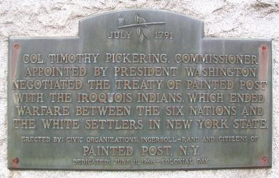 Treaty of Painted Post Marker. Click for full size. Treaty of Painted Post Marker image. Click for full size.