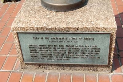 Flag of the Confederate Staes of America Marker. Click for full size. Flag of the Confederate Staes of America Marker image. Click for full size.