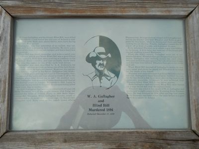 W.A. Gallagher and Blind Bill Marker image. Click for full size.