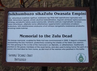 Memorial to the Zulu Dead Marker image. Click for full size.