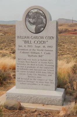 William Garlow Cody Marker. Click for full size. William Garlow Cody Marker image. Click for full size.