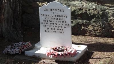 Private Thorne Memorial. Click for full size. Private Thorne Memorial image. Click for full size.