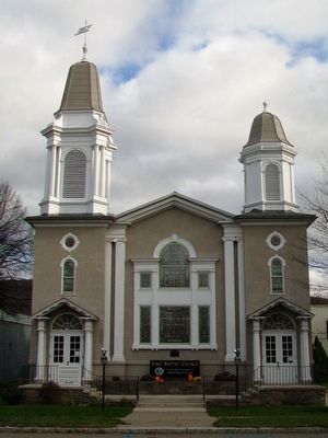 The First Baptist Church <i>of</i> Painted Post and Marker image. Click for full size.