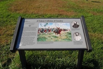 A Violent Collision of Cavalry Marker. Click for full size. A Violent Collision of Cavalry Marker image. Click for full size.
