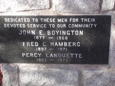 Monument Dedication Plaque. Click for full size. Monument Dedication Plaque image. Click for full size.