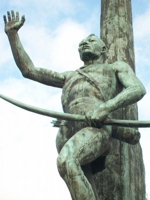 Painted Post Memorial Statue. Click for full size. Painted Post Memorial Statue image. Click for full size.