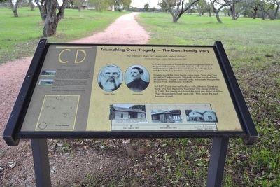 Triumphing Over Tragedy – The Danz Family Story Marker. Click for full size. Triumphing Over Tragedy – The Danz Family Story Marker image. Click for full size.
