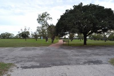 Marker Next to Parking Lot and Trail Leading to Danz Cabin. Click for full size. Marker Next to Parking Lot and Trail Leading to Danz Cabin image. Click for full size.
