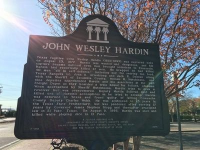 John Wesley Hardin Marker image. Click for full size.