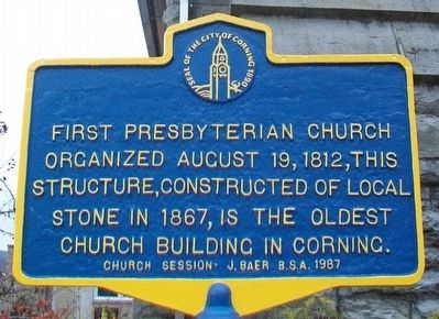 First Presbyterian Church Marker. Click for full size. First Presbyterian Church Marker image. Click for full size.