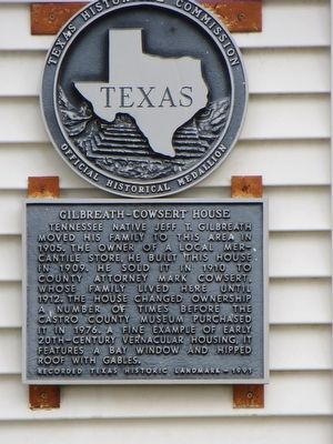 Gilbreath-Cowsert House Marker image. Click for full size.