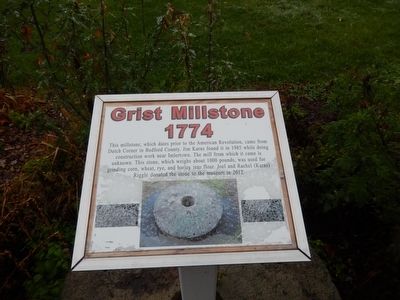Grist Millstone Marker image. Click for full size.