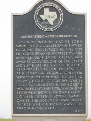 Summerfield-Dameron Corner Marker image. Click for full size.