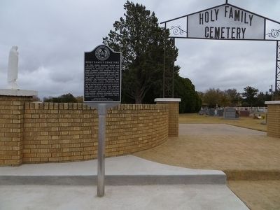 Holy Family Cemetery Marker image. Click for full size.