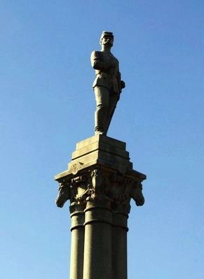 Michigan Cavalry Brigade (1st, 5th, 6th, & 7th Michigan Cavalry) Monument. Click for full size. Michigan Cavalry Brigade (1st, 5th, 6th, & 7th Michigan Cavalry) Monument image. Click for full size.