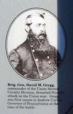 Brig. Gen. David M. Gregg<br>Commander 2nd U.S. Cavalry Division image. Click for full size.