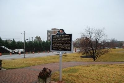 Battle of Decatur Marker image. Click for full size.