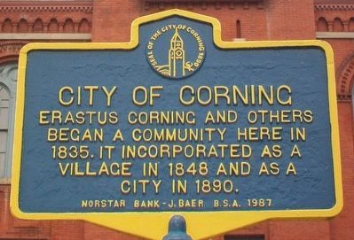City of Corning Marker image. Click for full size.