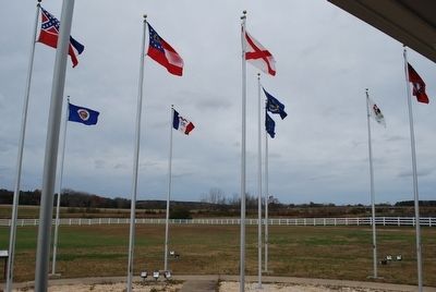 Mississippi's Final Stands Interpretive Center Flags image. Click for full size.