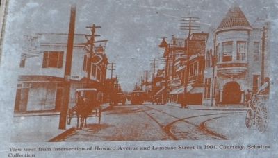 View west from intersection of Howard Avenue and Lameuse Street in 1904. image. Click for full size.