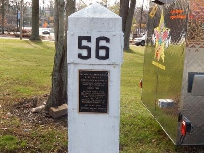 56-Delaware, Lackawanna & Western R.R. Marker. Click for full size. 56-Delaware, Lackawanna & Western R.R. Marker image. Click for full size.