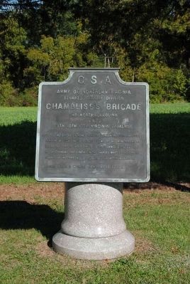 Chambliss's Brigade Marker image. Click for full size.