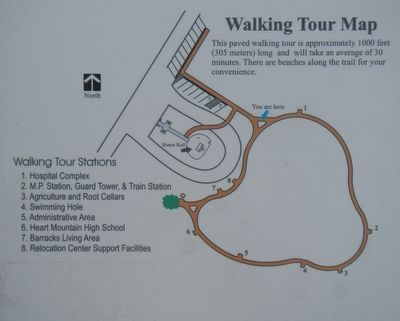 Map of the Setsuko Saito Higuchi Memorial Walking Tour image. Click for full size.