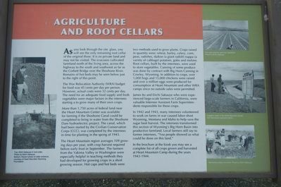 Agriculture and Root Cellars Marker image. Click for full size.