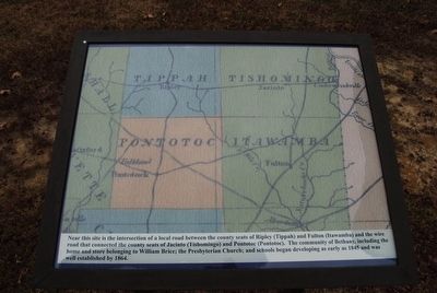 Tippah, Tishomingo, Pontotoc, Itawamba Intersection Marker image. Click for full size.