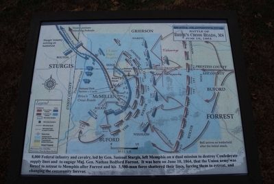 Battle of Brice's Crossroads, MS Marker. Click for full size. Battle of Brice's Crossroads, MS Marker image. Click for full size.