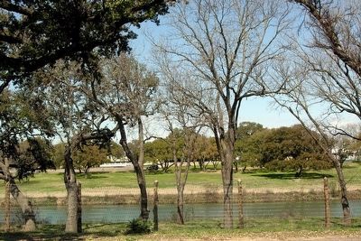 Pedernales River<br>in front of the Texas White House image. Click for full size.