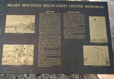 Heart Mountain Relocation Center Memorial Marker image. Click for full size.