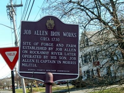 Job Allen Iron Works Marker image. Click for full size.