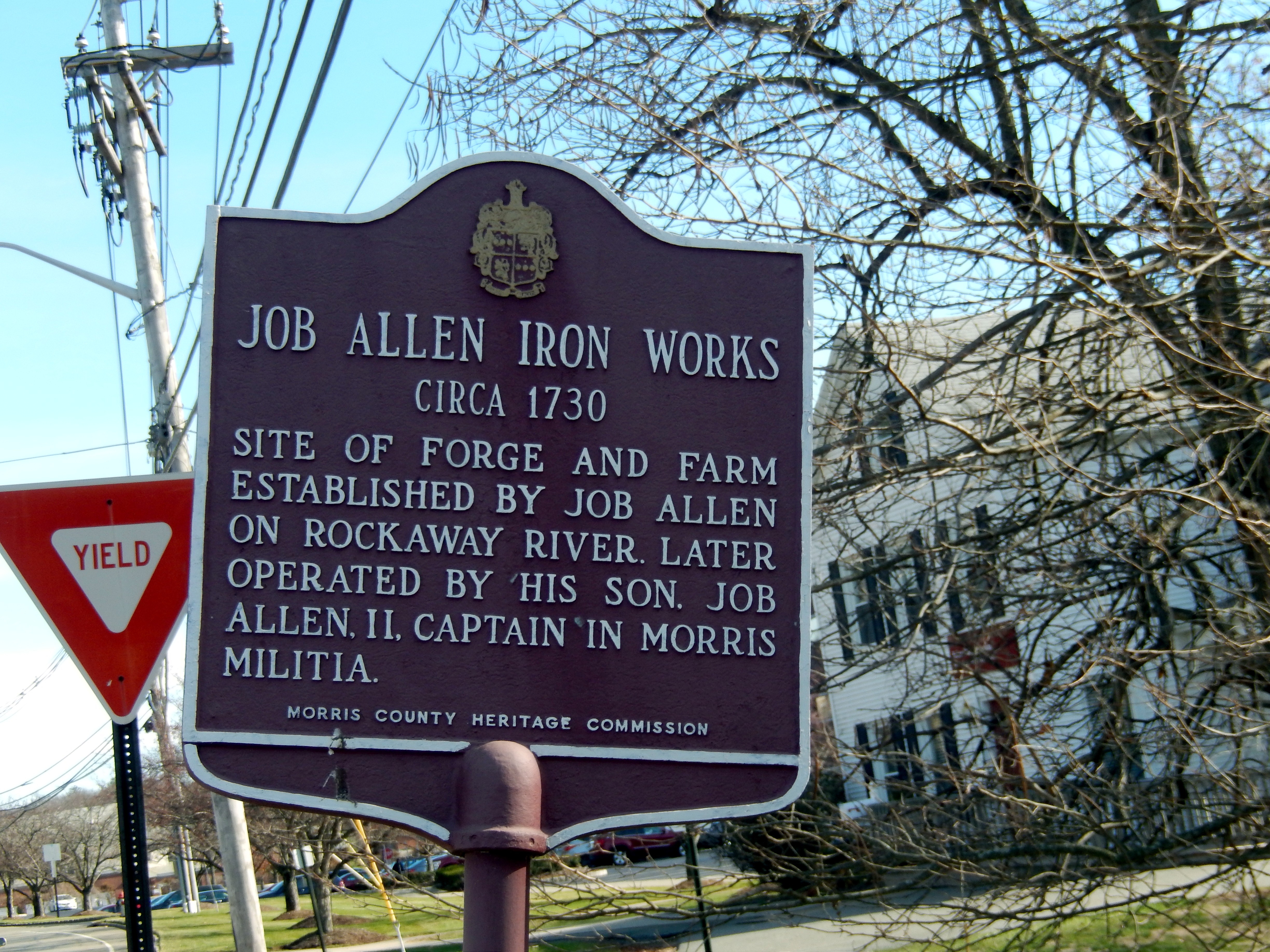 Job Allen Iron Works Marker