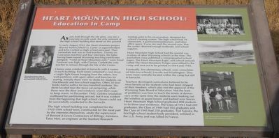 Heart Mountain High School: Marker image. Click for full size.