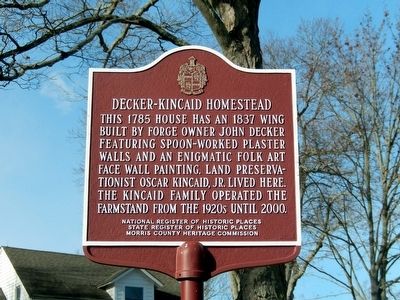Decker-Kincaid Homestead Marker image. Click for full size.