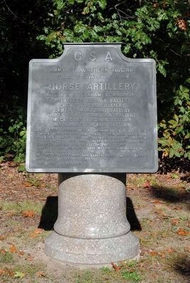 Horse Artillery Marker image. Click for full size.