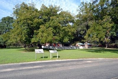 Marker (left) in Front of Sam Ealy Johnson, Sr., Farmhouse. Click for full size. Marker (left) in Front of Sam Ealy Johnson, Sr., Farmhouse image. Click for full size.