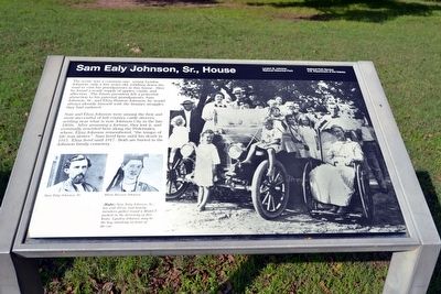 Sam Ealy Johnson, Sr., House Marker image. Click for full size.