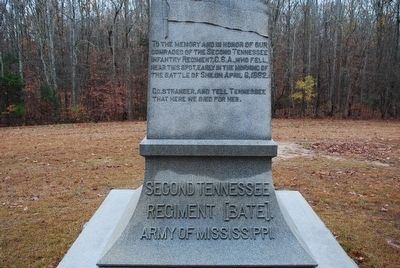 Second Tennessee Regiment Marker image. Click for full size.