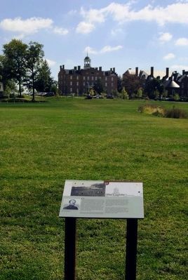 The Cupola Marker<br>Cupola atop Schmucker Hall in Distance image. Click for full size.