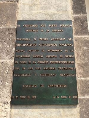 National Astronomical Observatory of Mexico Marker image. Click for full size.