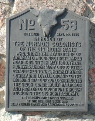 The Mormon Colonists Marker image. Click for full size.