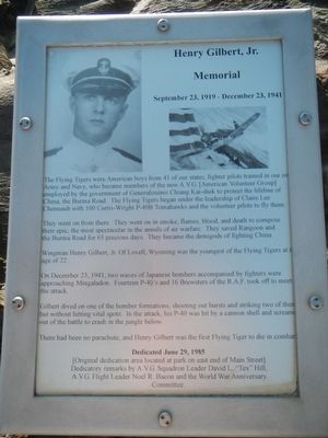 Henry Gilbert, Jr. Memorial Marker image. Click for full size.