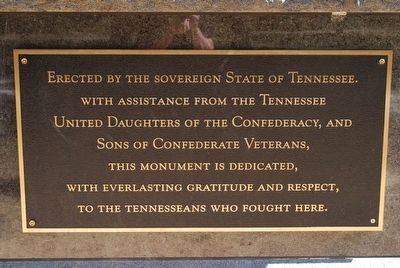 Tennessee Monument Marker- Right image. Click for full size.
